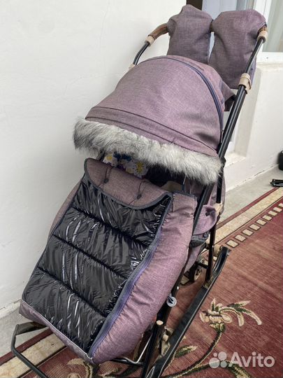 Коляска санки galaxy
