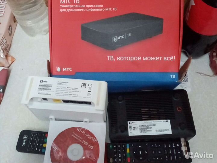 Роутер, кабельный приёмник МТС