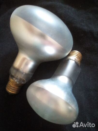 Лампы большие зеркальные, матовые, накаливания
