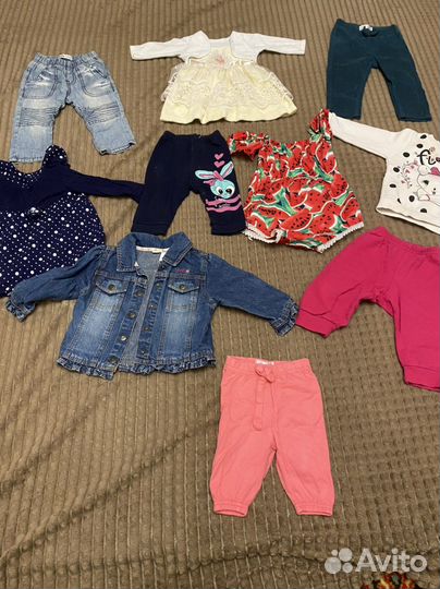 Пакет вещей для девочки от 0-3 лет