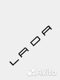 Шильдик-эмблема LADA в стиле Порше, оргстекло