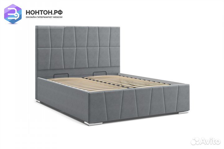 Кровать Пассаж серая