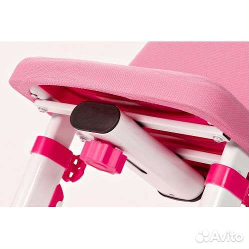 Стул растущий с чехлом rifforma-05 LUX (розовый)
