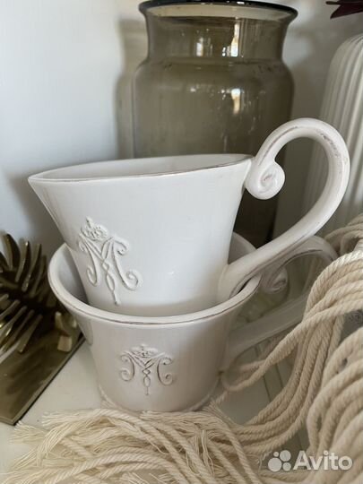 Набор посуды. Чайные пары 2, тарелки, ваза Винтаж