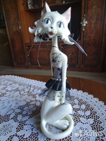 Кошка керамическая