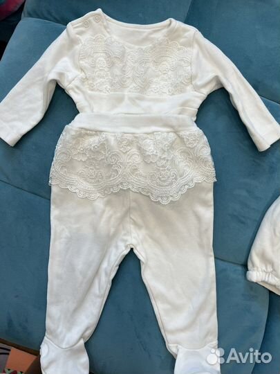 Костюм на выписку детский 0-3 месяцев. идеал