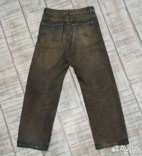 Ржавые широкие джинсы y2k