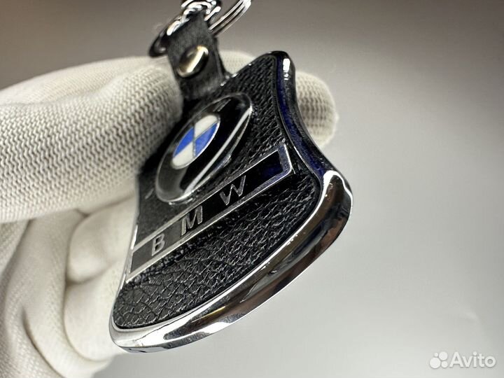 Брелок BMW кожа-хром