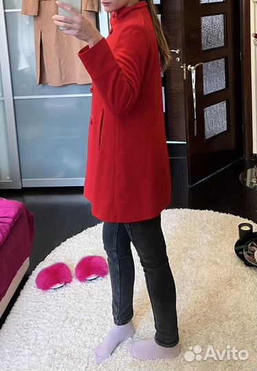 Пальто красное женское mexx оригинал 44-46