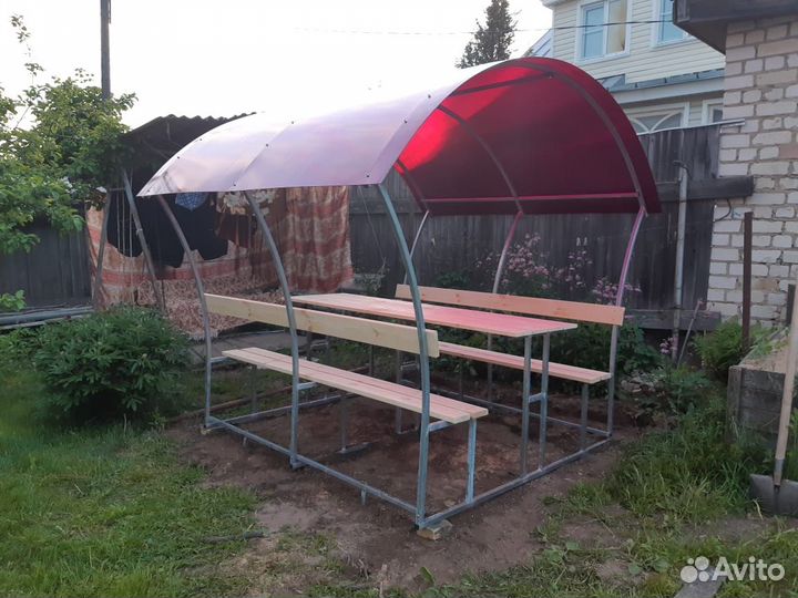 Беседки на дачу из поликарбоната