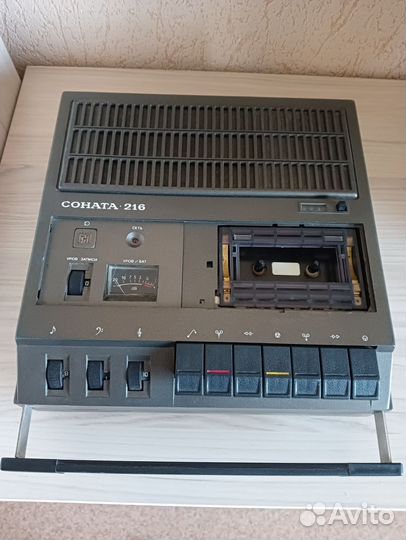 Cоната 216 Кассетный переносной магнитофон СССР