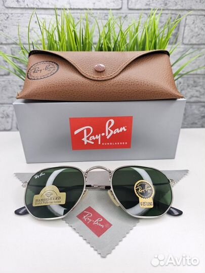 Очки Ray Ban Hexagonal 3548 Классический Зеленый