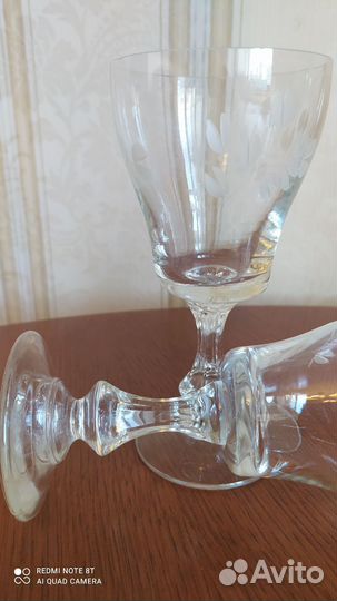 Хрустальные рюмки на ножке СССР