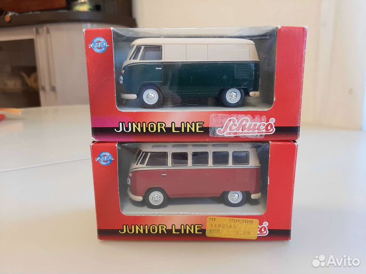 Schuco. Junior Line. Автобусы Volkswagen. 1/43