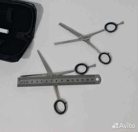 Набор парикмахерских ножниц Glamtech E1 в чехле