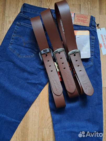 Мужской кожаный ремень