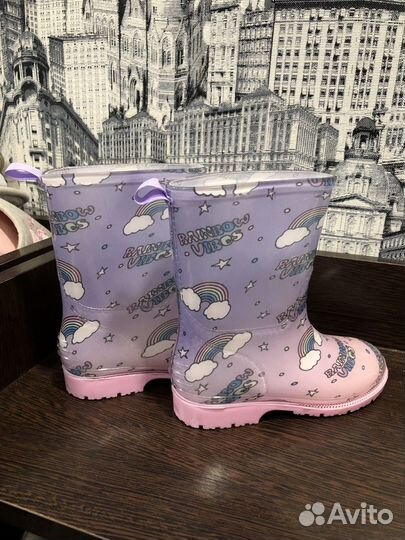 Резиновые сапоги для девочки 26/27