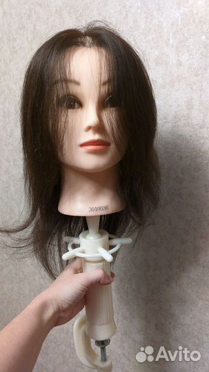 Голова манекен натуральные волосы