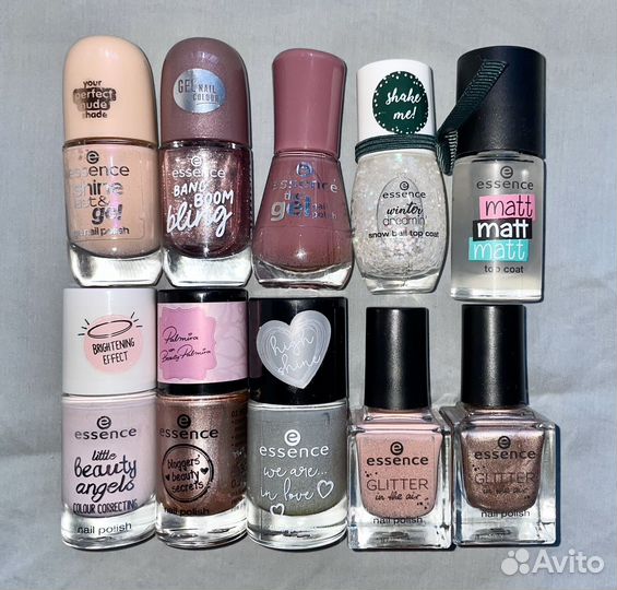 Лаки Essence набором 10шт