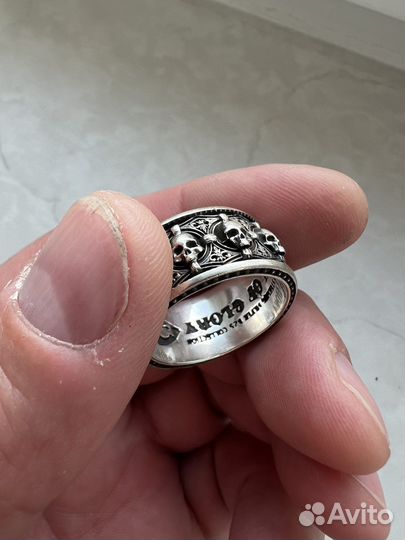Серебряное кольцо Jolly roger
