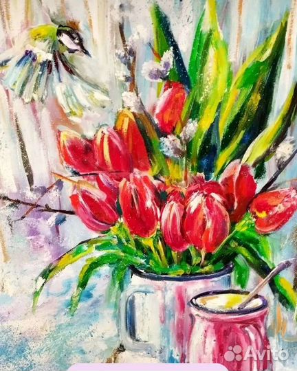 Картина маслом на холсте пейзаж