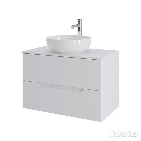 Тумба с раков. подвес. 80 бел.Li-80tuwmdf+B07-420W