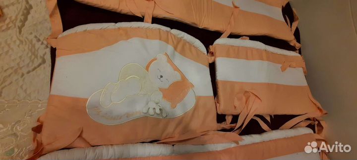 Бортики в кроватку,балдахин