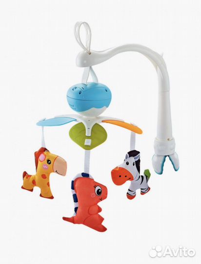 Детский музыкальный мобиль карусель на кроватку