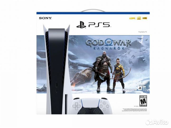 Sony PS 5 Disk + Игра God of War (EU)
