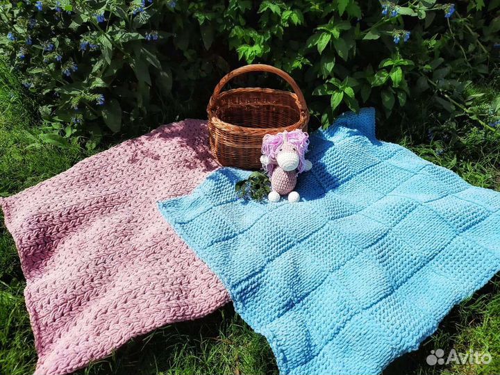 Плед детский плюшевый