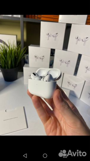 Беспроводные наушники AIR Pods Pro с шумкой