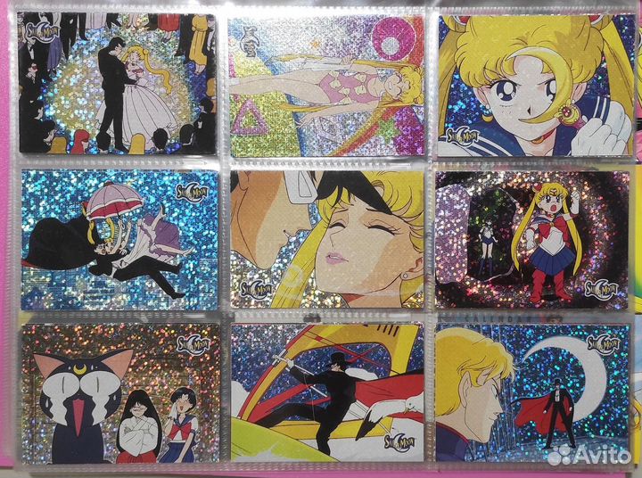 Коллекциноннные карточки 1997г. Сейлор Мун 72шт
