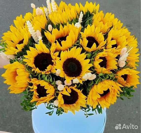 Цветы в коробке 259