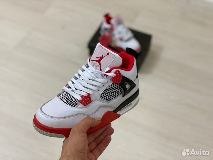 Кроссовки Air Jordan 4 Fire Red (36-45)