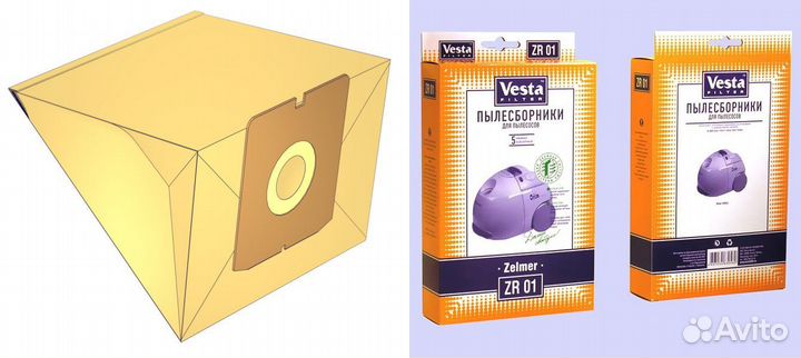 Пылесборники vesta ZR-01 для пылесоса zelmer бу