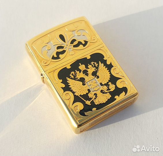 Зажигалка Zippo Герб России оригинал ручной работы