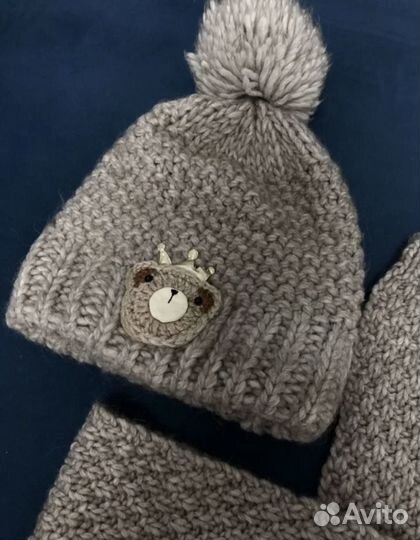 Шапка и шарф для девочки