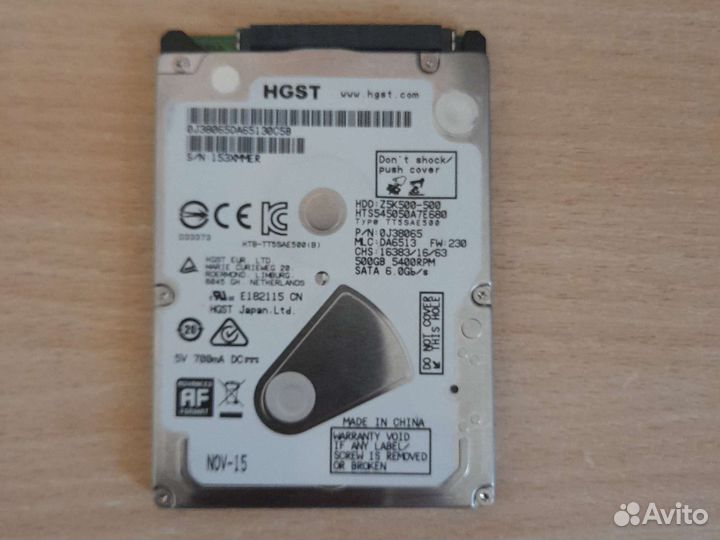 HDD 2.5 500GB и SSD 128GB для ноутбука