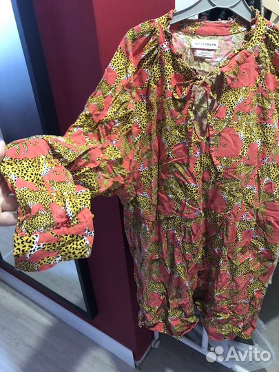 Поатье с принтом яркое