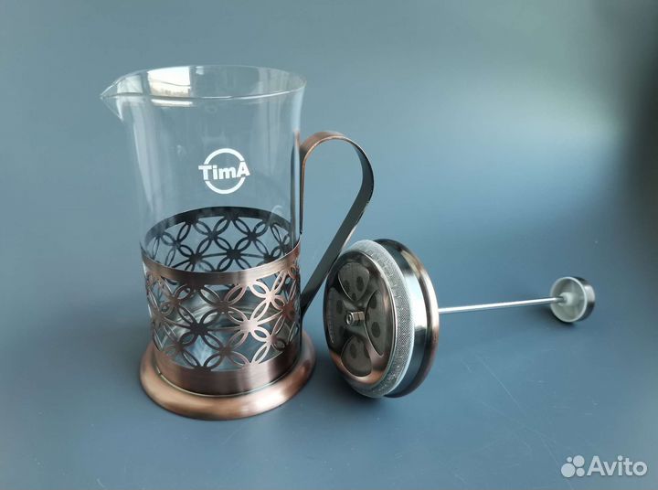 Новый заварочный чайник френч пресс 600мл