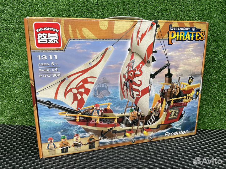 Конструктор Пиратский корабль аналог лего