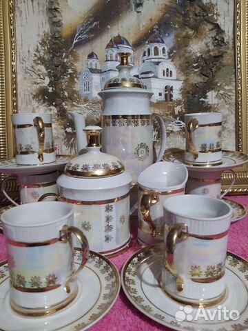 Кофейный сервиз.Коростень.70-е гг