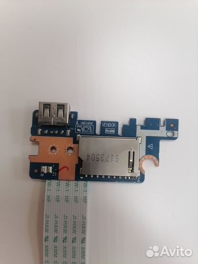 Плата usb, картридер ноутбука HP 15-BS, 15-ra, LS