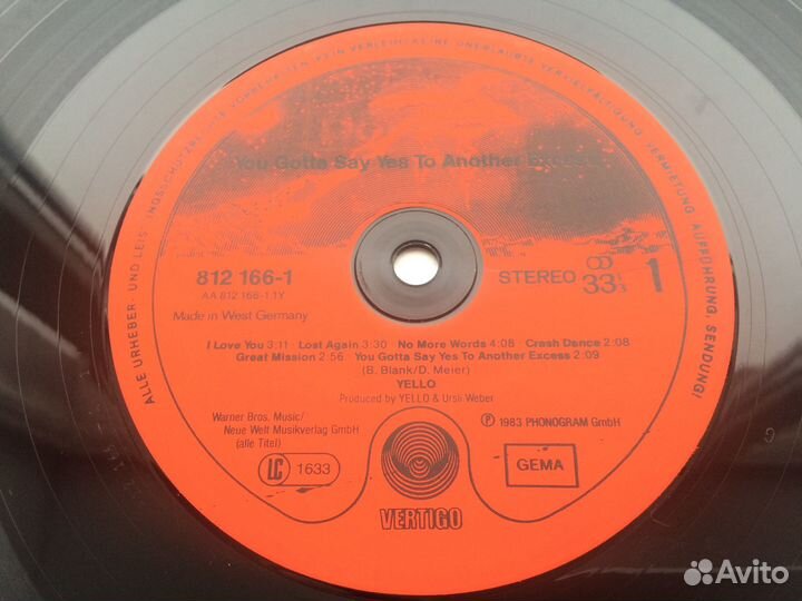 Yello - You Gotta Say Yes To Another Excess