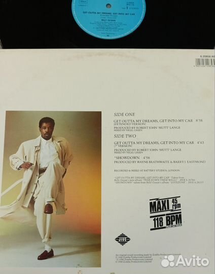 Billy Ocean Get Outta My Dreams Get Into My Car