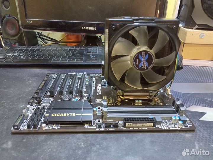 Gigabyte ga-z87p-3d+i7 4770k+кулер+24 gb ddr3 1600