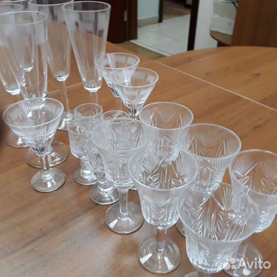 Вазы хрустальные ссср, рюмки, стопки