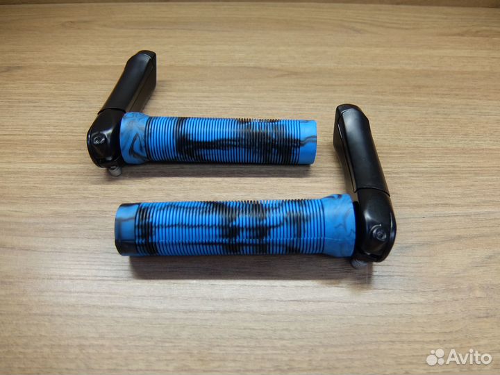 Грипсы (ручки) велосипедные New Rubber с рогами