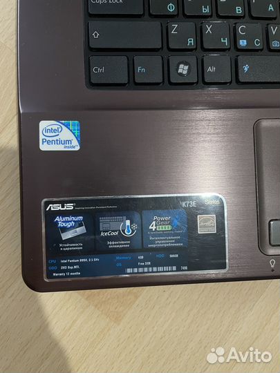 Ноутбук asus K73E