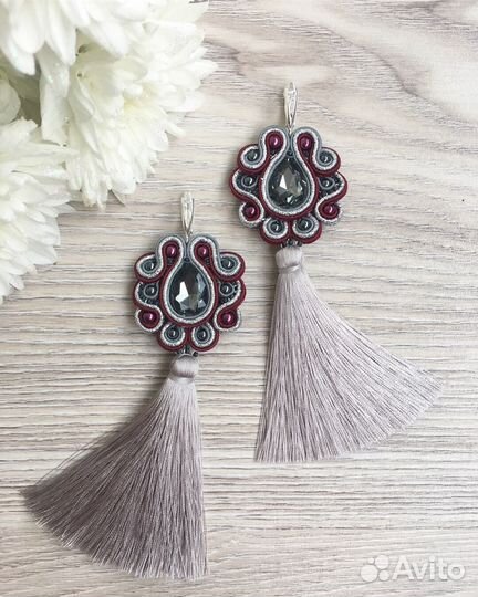 Серьги кисти